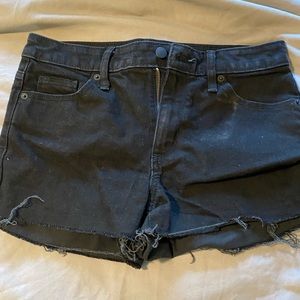 never worn black jean shorts